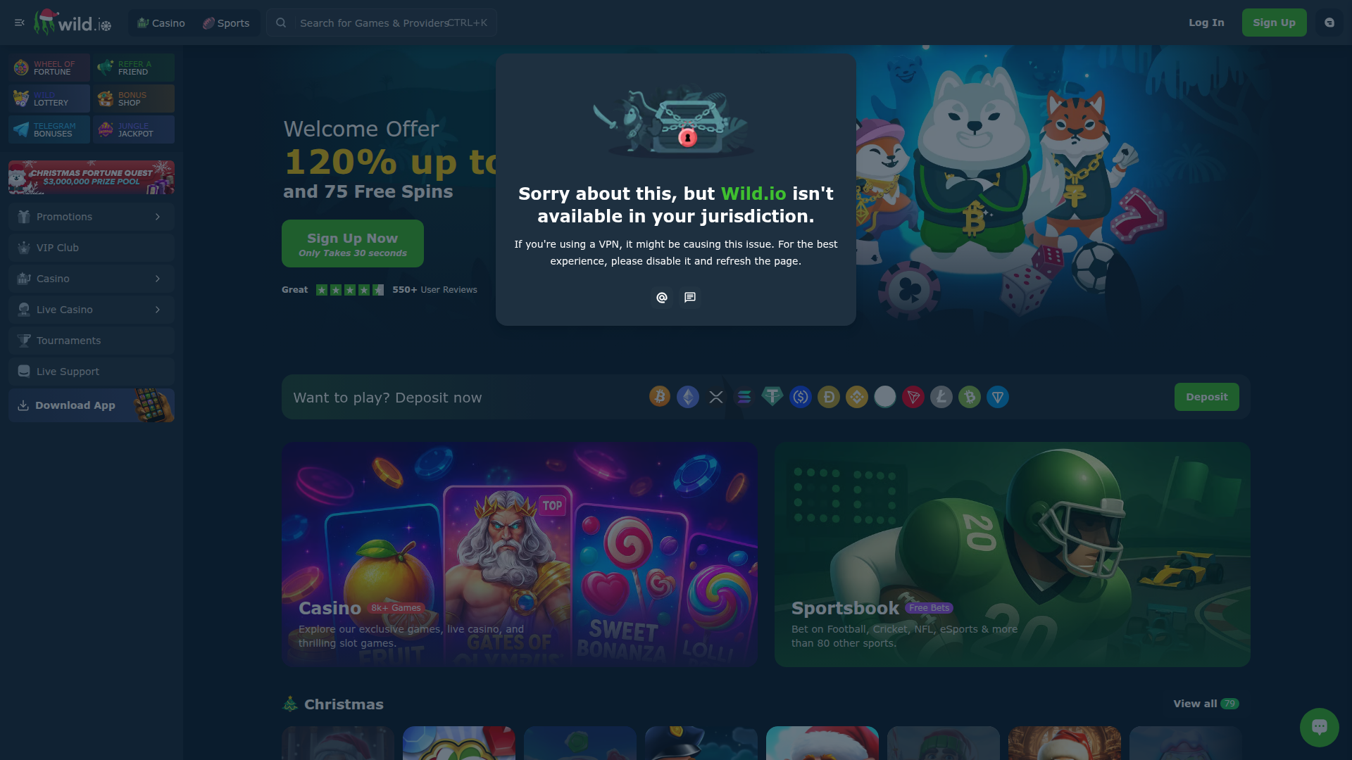 Wild.io Review 2025: 350% Bonus up to $5,000 + 200 Free Spins | Bit365